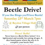 Reydon Village Hall Golden Anniversary Appeal Fund Beetle Drive!